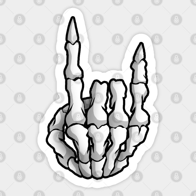 Heavy Metal, Horns Up Sticker by wildsidecomix